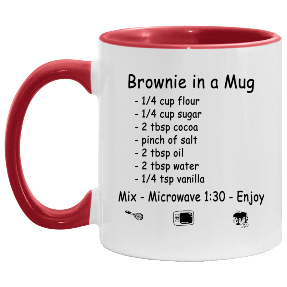 Wowaccentcosalerphequa_173 gift Brownie In A Mug Ceramic Accent Mug – How to Make Brownie Cute Recipe Mug On
