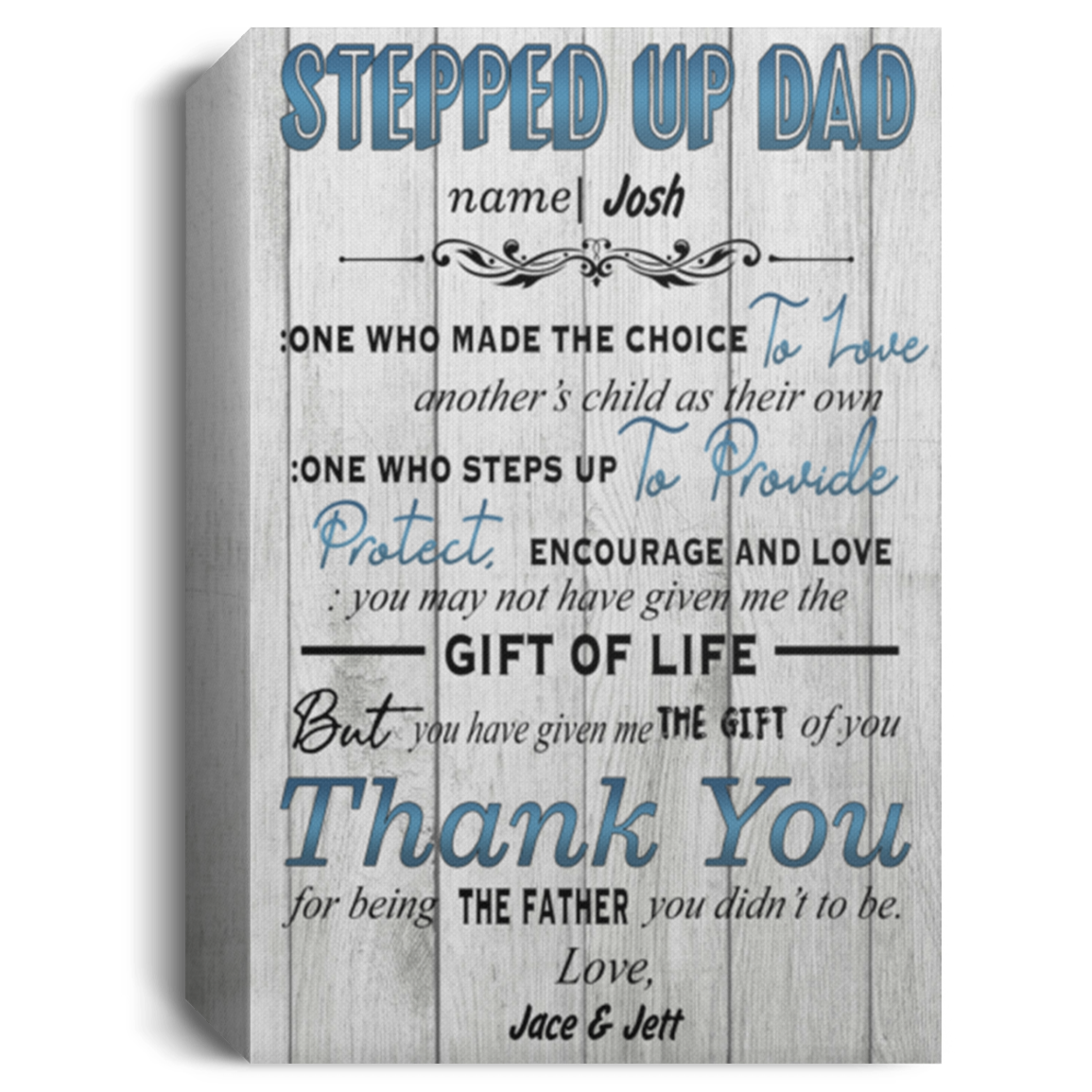 Jace & Jett 15 CANPO15 Deluxe Portrait Canvas 1.5in Frame
