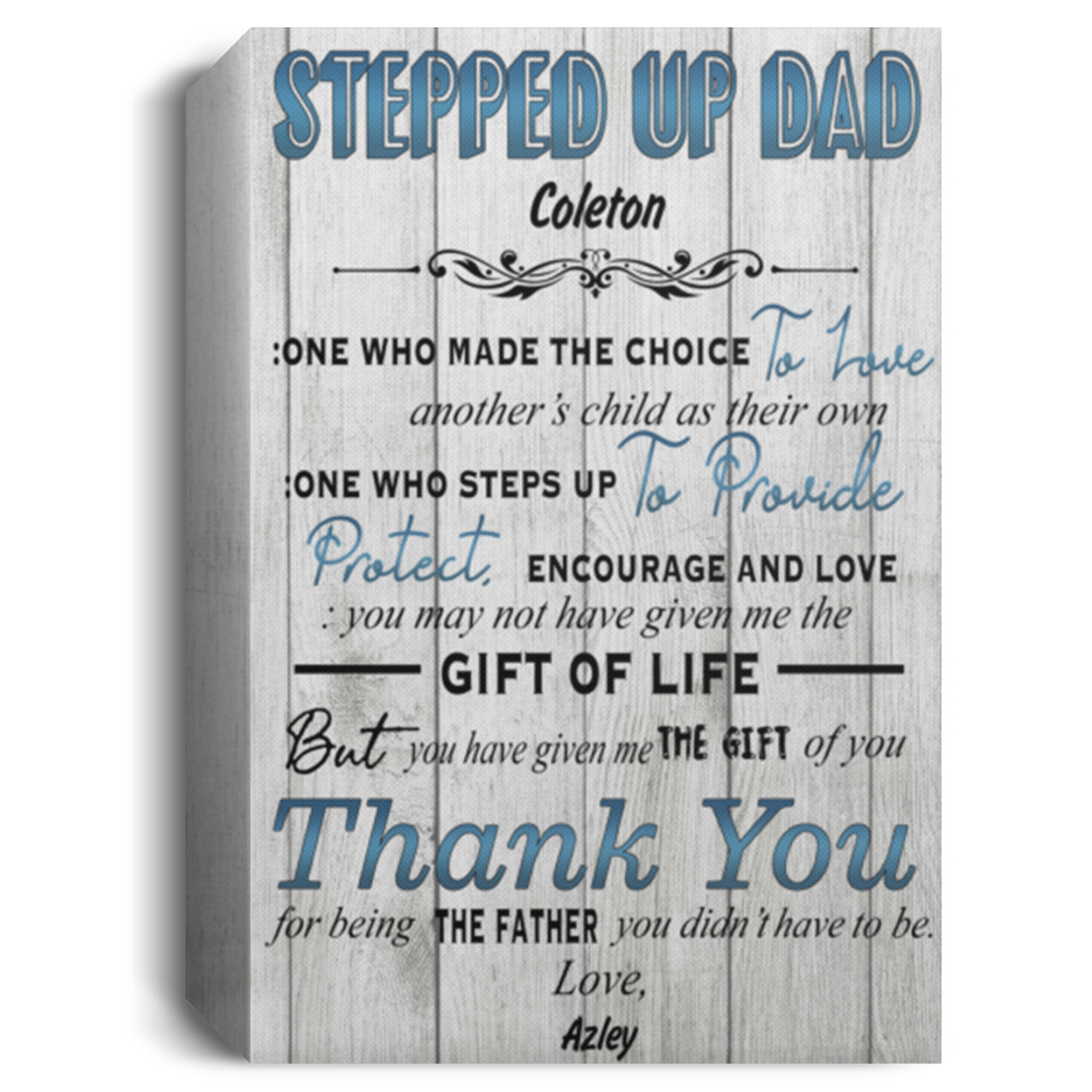 Azley 113-9321114-9005023 CANPO15 Deluxe Portrait Canvas 1.5in Frame