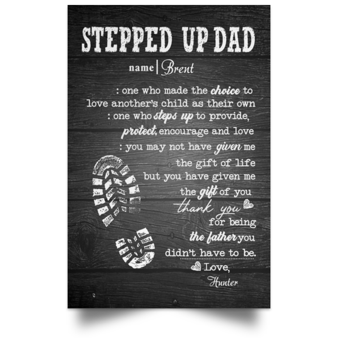 Hunter 112-6659356-0463400 112-6659356-0463400 PT1218 POSPO Satin Portrait Poster