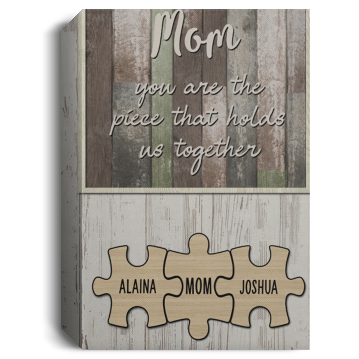 Alaina, Joshua Mom and Child16x24-Recovered CANPO15 Deluxe Portrait Canvas 1.5in Frame