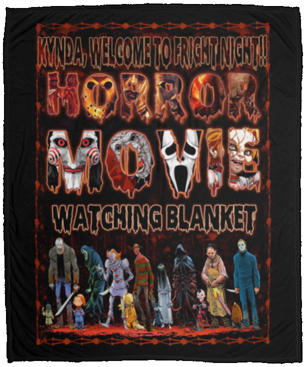 KYNDA, WELCOME TO FRIGHT NIGHT!!   112-0771585-1019463 VPM Cozy Plush Fleece Blanket - 50x60