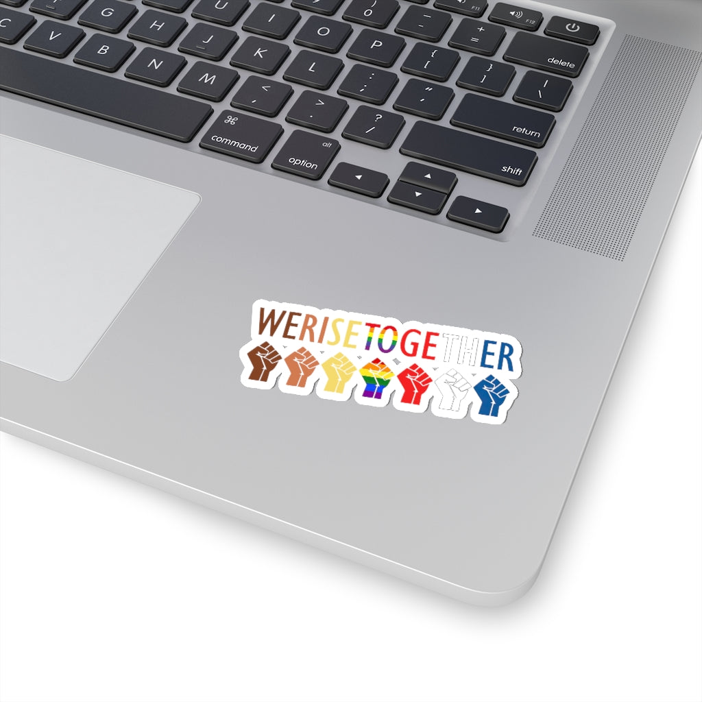 1 Pcs Sticker Decor We Rise together sticker, International Day of Families sticker, Equality sticker, Black lives matter sticker, LGBT sticker, Pride sticker size custom Sticker for Laptop Decal Wall