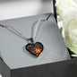 NEWEST EDITION - Husband Wife Heart Pendant Necklace - Without You I'm Nothing - Romantic Gifts For Your Wife On Wedding, Anniversary, Birthday..Christmas Gifts