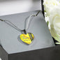 to my daughter baseball heart necklace