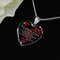 Unique Gift Wife Husband Heart Pendant Romantic Saying For Her On Xmas Valentine