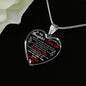 Father Daughter Heart Necklace - girl's Jewelry - Meaningful Birthday Gift from dad - daughter gifts heart - gang gift for children