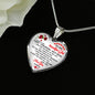 To My Beautiful Wife Heart Pendant Unique Gifts For Her From Husband on Valentine, Xmas