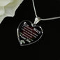 Wife Husband Heart Necklace Meaningful Quote Unique Birthday Gifts For Your Love