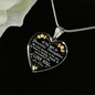 To My Precious Daughter Heart Necklace Jewelry - Love You - Unique Gifts For Kid