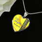 to my daughter baseball heart necklace