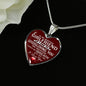 Love Gift To My Girlfriend Heart Pendant - Meaningful BIrthday gift for woman - Boyfriend Girlfriend Necklace - Novelty Valentine Gifts