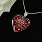 Lovely To My Love - Use My Last Breath To Tell You I Love You - Husband Wife Heart Pendant Necklace Chain - Wedding Gifts Woman