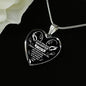 To My Precious Daughter Heart Pendant Necklace - I Love You - Meaningful Quote - Unique Birthday Gift Ideas For Your Kids On Xmas, Anniversary