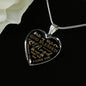 To My Wife Heart Pendant - Birthday Gift For Wife - God Blessed the broken Road..I Love You - Awesome Gift For Woman - Lovely Valentine Gift For Wife from Husband