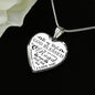 Lovely Husband Wife heart Pendant - Meaningfull Birthday Gift for wife - God Blessed The Broken Road - Romantic Valentine Gift For love Wife , Woman