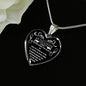 My Daughter Heart Pendant Necklace - Inspirational Quote - I'll Always be right Here - Personalized Gift ideas For Your Kid 18k gold plated/ stainless steel