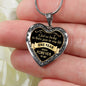 Stainless Steel Wife Husband Heart Pendant Necklace - I feel So Lucky to have You In My Life - Meaningful Gift For Your Love, One year Wedding Anniversary
