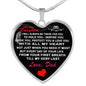To My Daughter Love Dad - Father and Daughter Necklace Heart Gift from Daddy n-05.12
