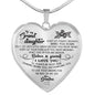 To My Granddaughter Necklace - Gift Granddaughter from Grandma Necklace Pendant n-05.12