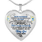Gifts Mom to My Daughter Whenever You Feel Overwhelmed Remember Whose Daughter You Are Heart Pendant Necklace heart luxury necklace silver ASIN: B08HSFD7YB