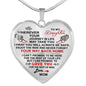 To My Daughter Necklace - Necklace Pendant Gift for your Daughter Tag Mother n-05.12