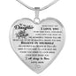 To My Daughter Necklace Heart - Pendant Gifts From Dad for love daughter n-05.12