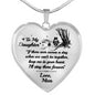 to My Daughter If There Ever Comes A Day When We Can’t Be Together Christopher Robin Heart Pendant Necklace