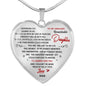 To My Daughter Heart Necklace Pendant Gifts From Daddy's - Daughter Necklace n-05.12