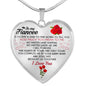 To My Fiancee Heart Necklace Pendant Gifts From Fiance I Love You Necklaces n-05.12