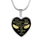 Wife Gifts Heart Pendant To My Beautiful Wife Necklace - Hot Women's Jewelry - I Asked God For An Angel He Sent Me You - Romantic Gifts For Your Woman On Birthday, Xmas, ValentineFIxxx siuchuarnnhat