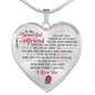 To My Beautiful Girlfriend Luxury Pendant Necklace - Chain Gift From Boyfriend n-05.12