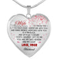 To My Gorgeous Necklace Chain - Wife Heart Pendant Custom Gifts From Husband n-05.12
