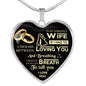 To My Wife I Love You Luxury Necklace Birthday Gift Husband Anniversary Wedding n-05.12