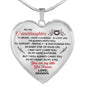 To My Granddaughter Necklace Heart Pendants Gift - From Grandpa n-05.12