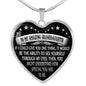 To My Amazing Granddaughter Necklace - From Grandpa Or Grandma - If You Could See Yourself Through My Eyes - To My Son Necklace n-05.12