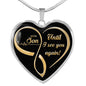 Necklace Heart Pendant Son - Until I see you again! n-05.12