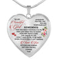 To My Beautiful Girl - I Love You Quotes Necklace Custom - From Boy For Her n-05.12