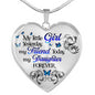 My Little Girl Yesterday My Friend Today My Daughter Forever Luxury Heart Pendant Necklace – Daughter Gifts