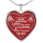 To My Wonderful Mom Heart Necklace - Mother's day Gifts From Daughter, Son n-05.12