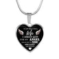 To My Beautiful Wife Necklace Heart Pendant - Gift For Woman Birthday - I Asked God For An Angel And He Sent Me You - Romantic Gift For Wife Birthday On Xmas, Valentine, A