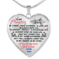 To My Daughter Love Dad - Father and Daughter Necklace Heart Gift from Father n-05.12
