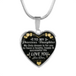 To My Precious Daughter Heart Necklace Jewelry - Love You - Unique Gifts For Kid