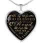 To My Wife Heart Pendant - Birthday Gift For Wife - God Blessed the broken Road..I Love You - Awesome Gift For Woman - Lovely Valentine Gift For Wife from Husband