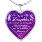 Father Heart To My Daughter Heart Pendant Necklace Silver Gifts From Daddy n-05.12