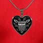 To My Precious Daughter Heart Pendant Necklace - I Love You - Meaningful Quote - Unique Birthday Gift Ideas For Your Kids On Xmas, Anniversary