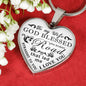 Lovely Husband Wife heart Pendant - Meaningfull Birthday Gift for wife - God Blessed The Broken Road - Romantic Valentine Gift For love Wife , Woman