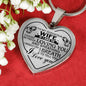 To My Wife Heart Pendant From Husband Customized Gift For Your Love On Valentine
