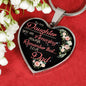 Daddy Love You Father Daughter Heart Pendant Necklace Personalized Gift For Girl