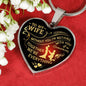 NEWEST EDITION - Husband Wife Heart Pendant Necklace - Without You I'm Nothing - Romantic Gifts For Your Wife On Wedding, Anniversary, Birthday..Christmas Gifts